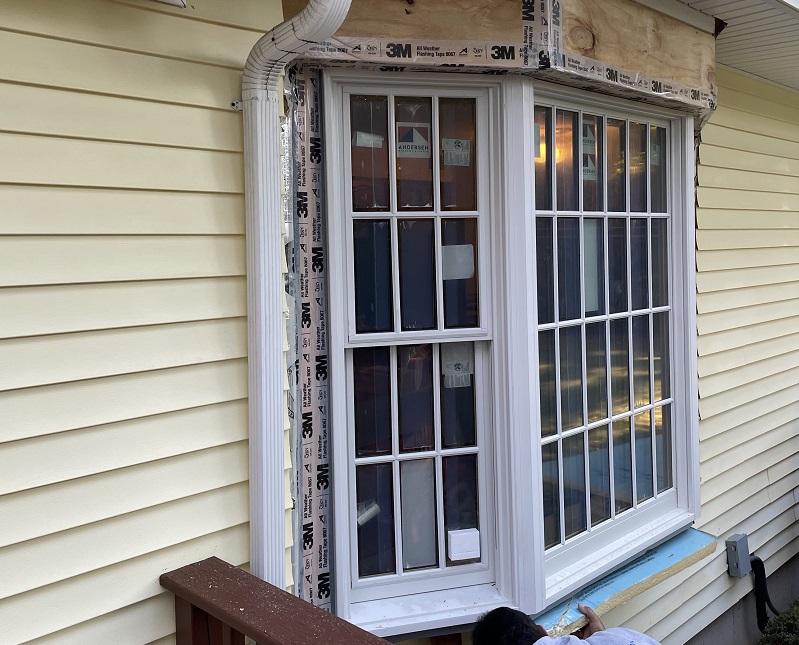 Andersen bay window installed by certified installers